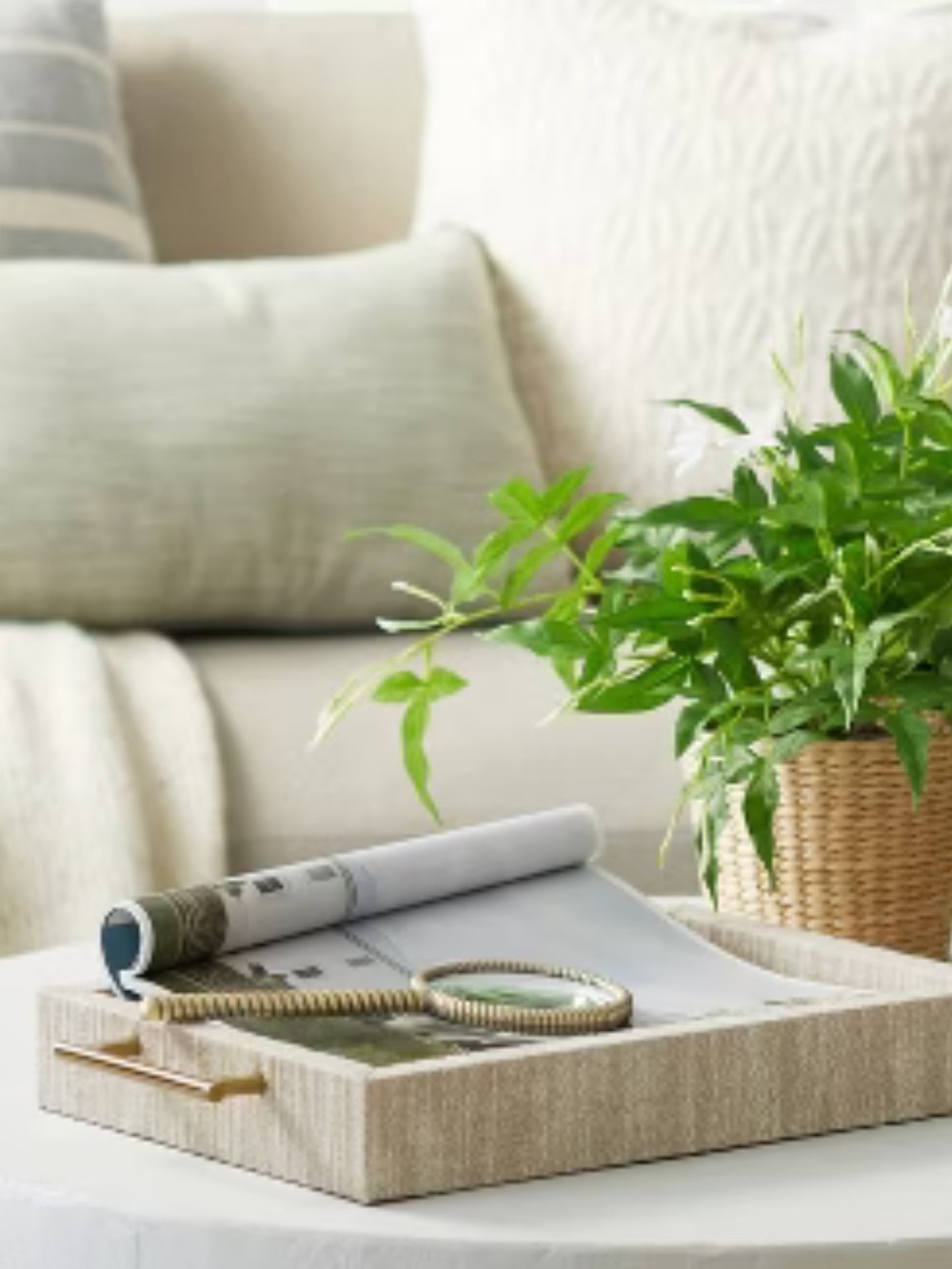 Studio McGee X Threshold Linen Tray